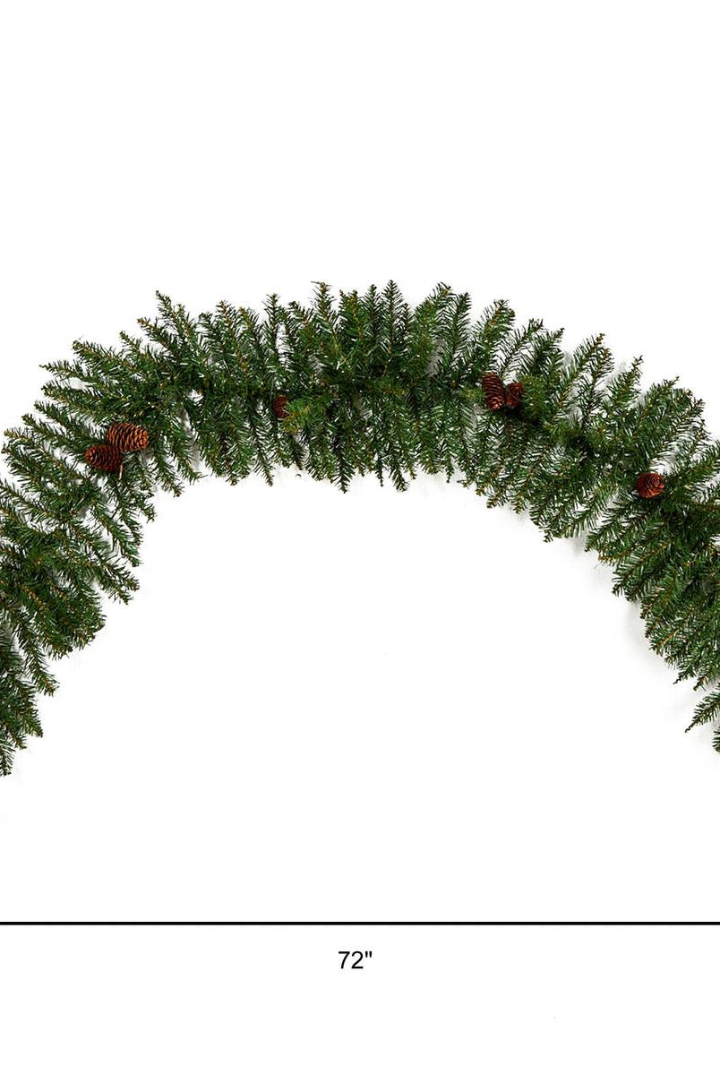 Shop For 6' LED Mixed Alaskan Pines and Pinecones Garland
