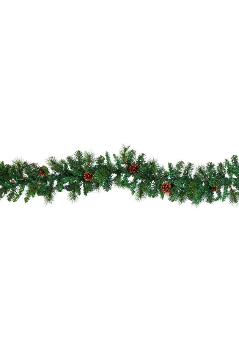 Shop For 6’ LED Mixed Pine and Pinecone Artificial Garland