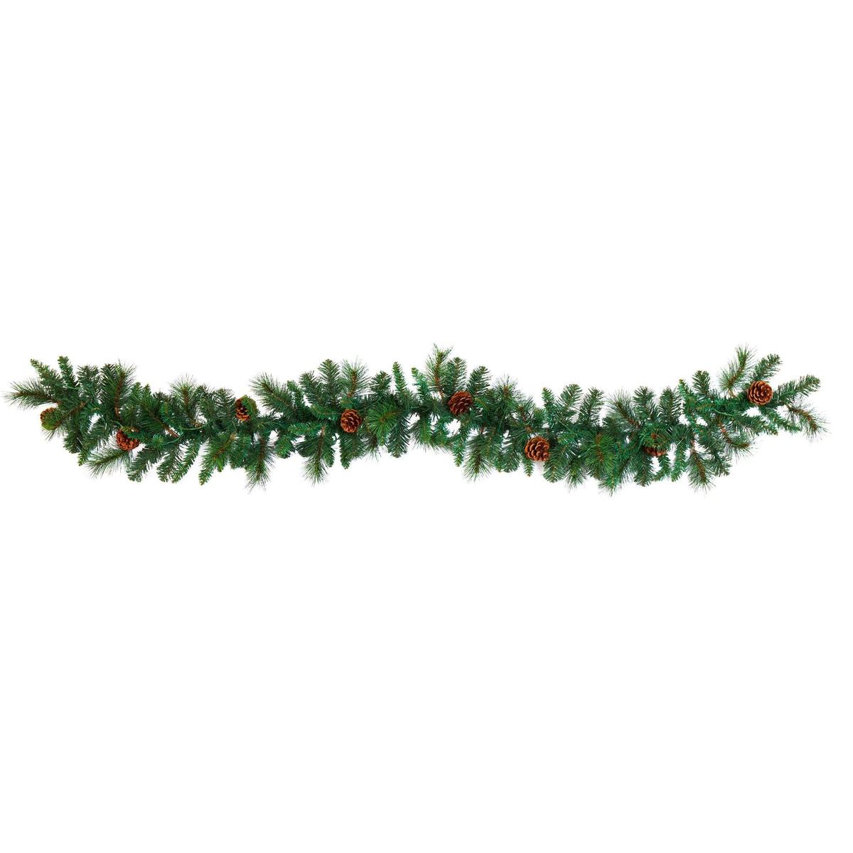 Shop For 6’ LED Mixed Pine and Pinecone Artificial Garland