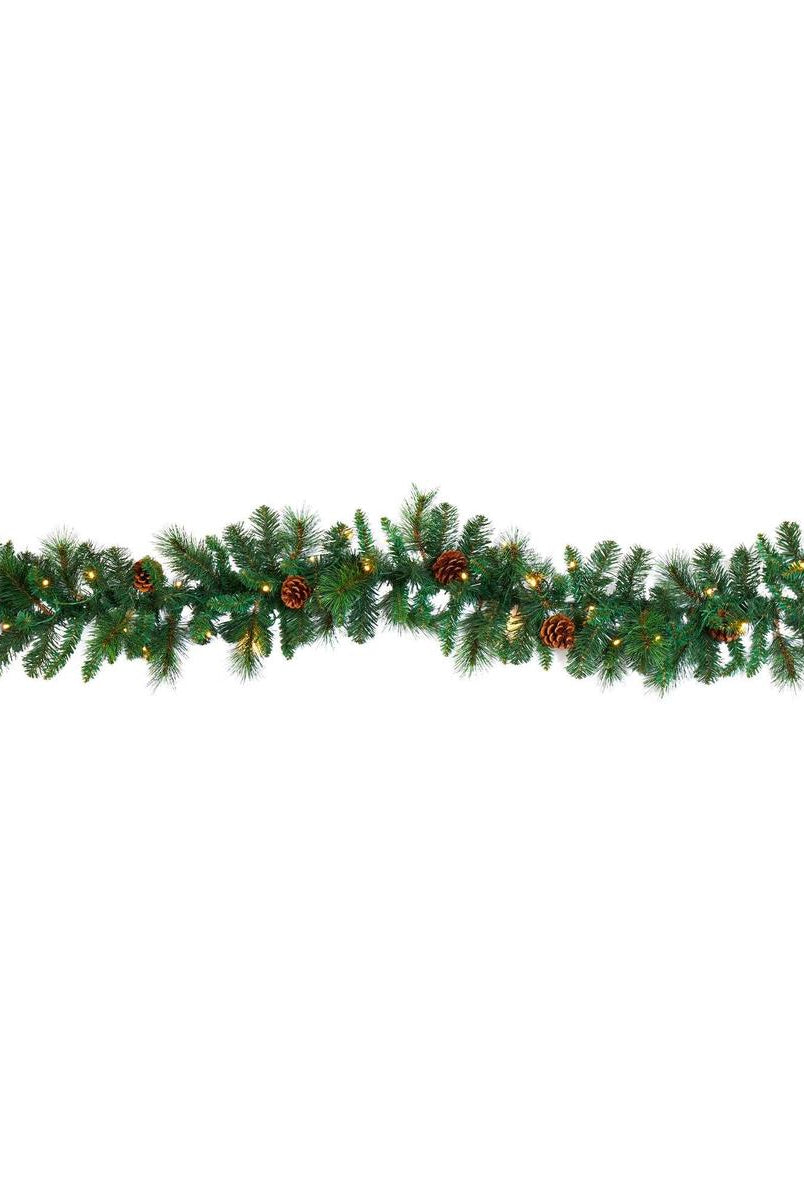 Shop For 6’ LED Mixed Pine and Pinecone Artificial Garland