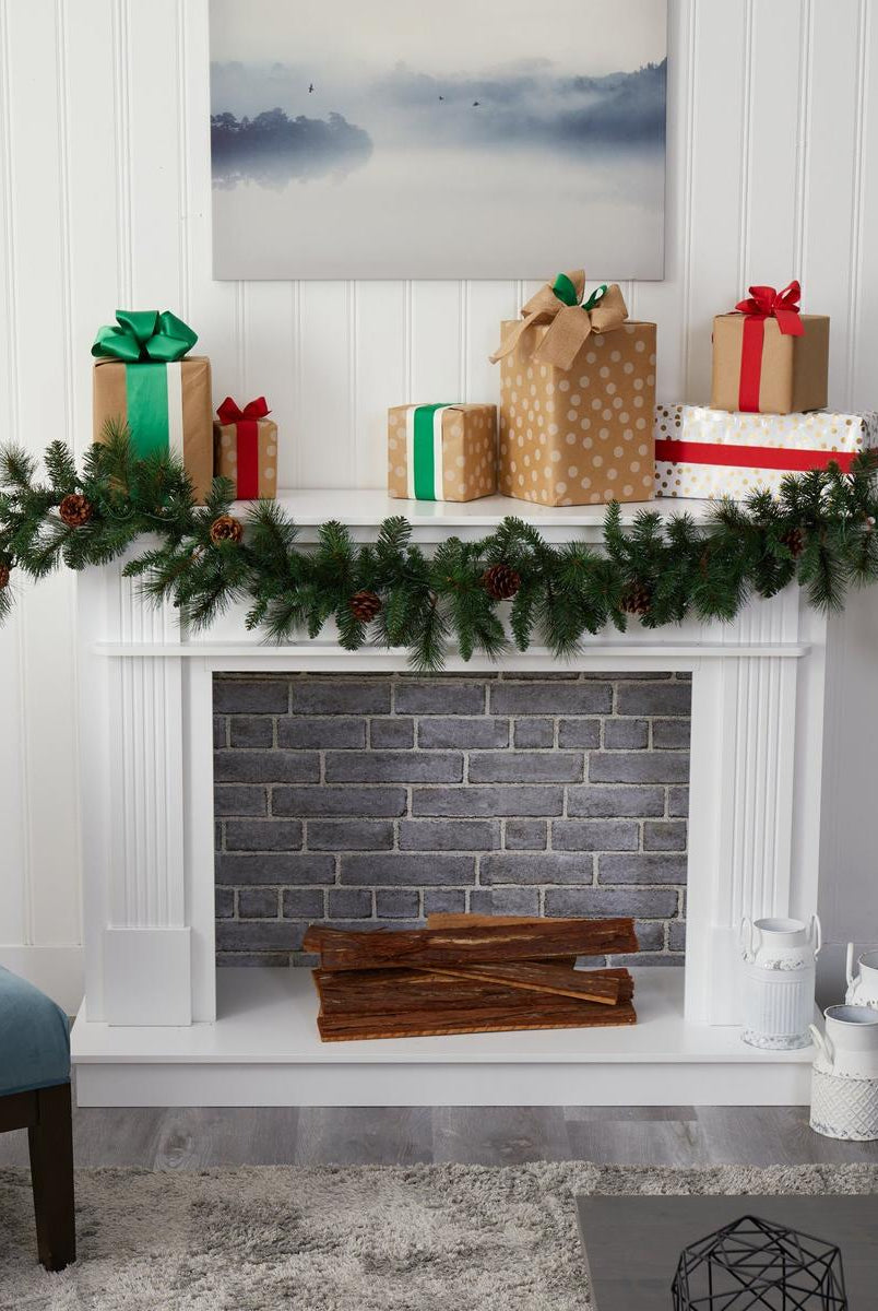 Shop For 6’ LED Mixed Pine and Pinecone Artificial Garland