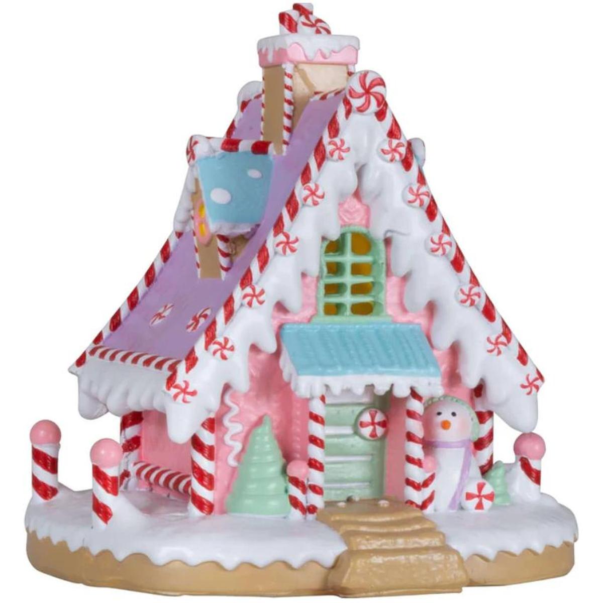 Shop For 6" LED Pastel Gingerbread House