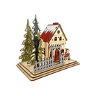 Shop For 6" Lighted Laser Cut Wood Houses