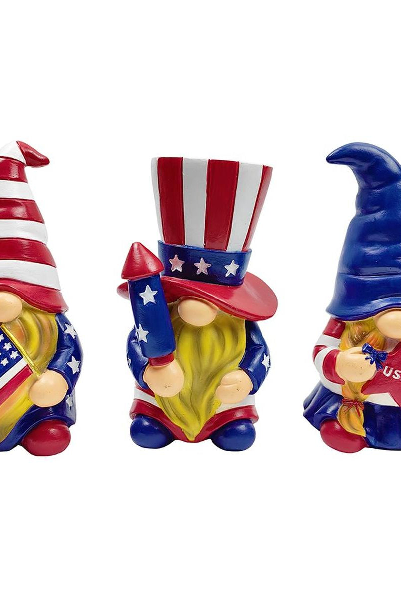 Shop For 6" Patriotic Gnome Figurines (Set of 3)