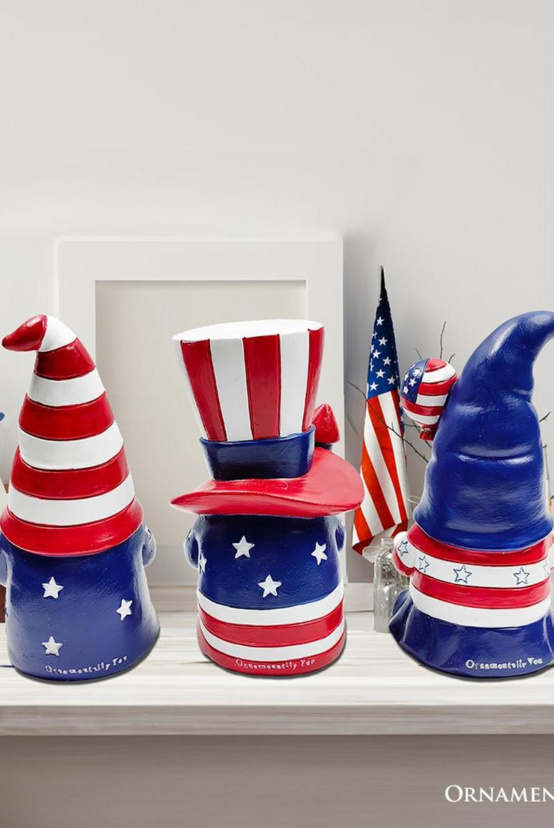 Shop For 6" Patriotic Gnome Figurines (Set of 3)