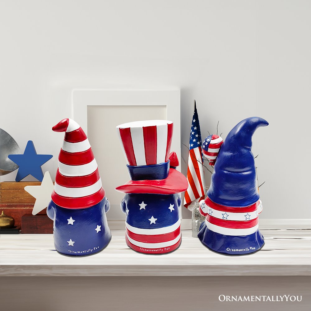 Shop For 6" Patriotic Gnome Figurines (Set of 3)
