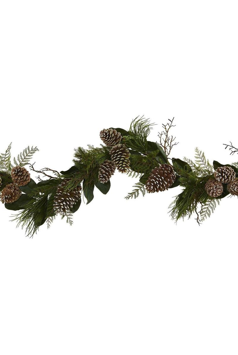Shop For 6’ Pine Cone and Pine Artificial Garland