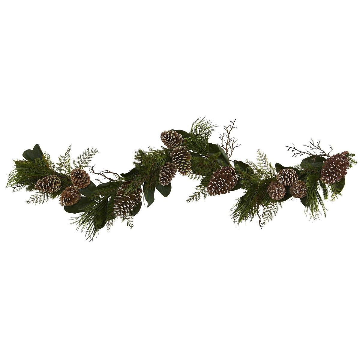Shop For 6’ Pine Cone and Pine Artificial Garland