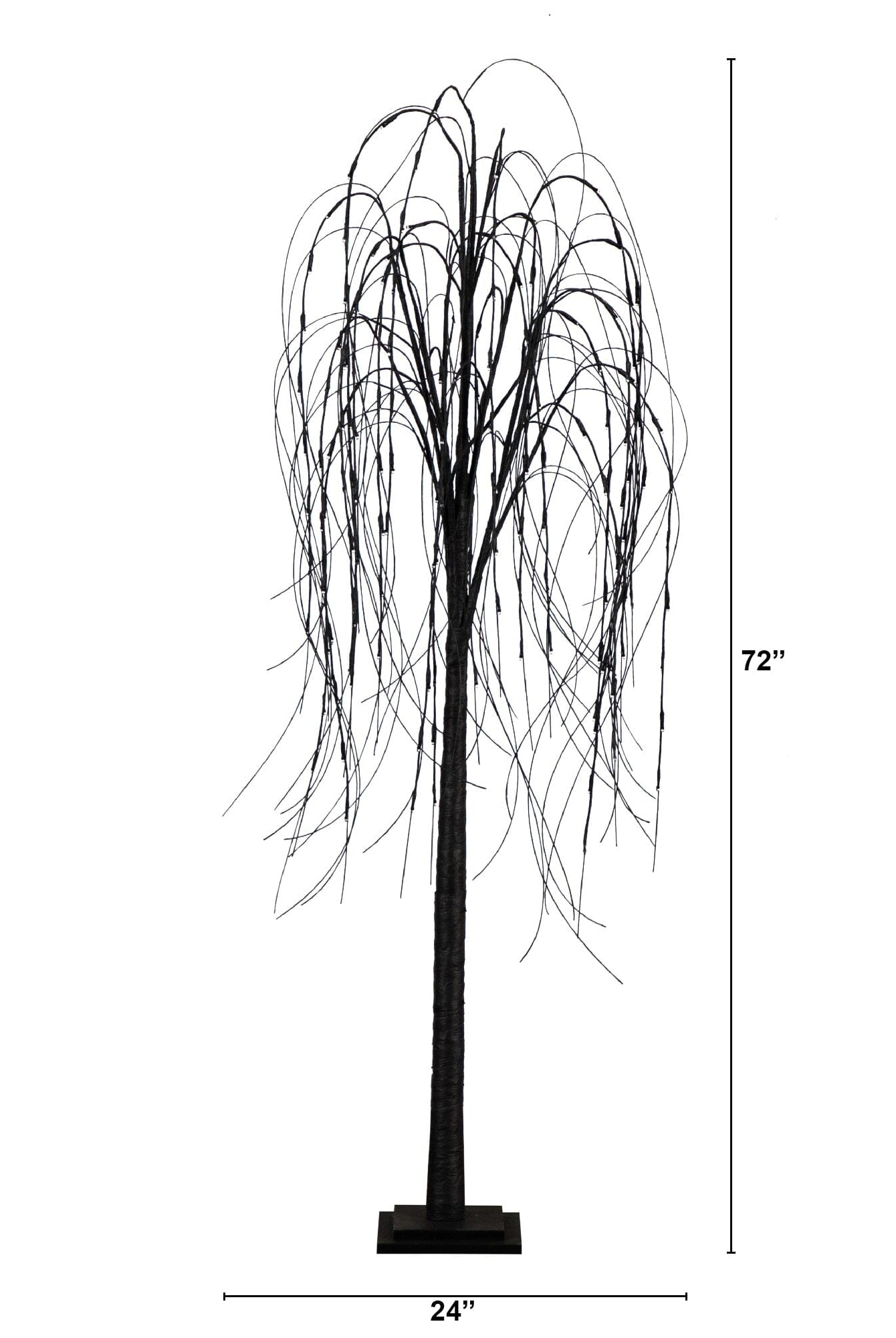 Shop For 6’ Pre - Lit Halloween Black Willow Artificial Tree