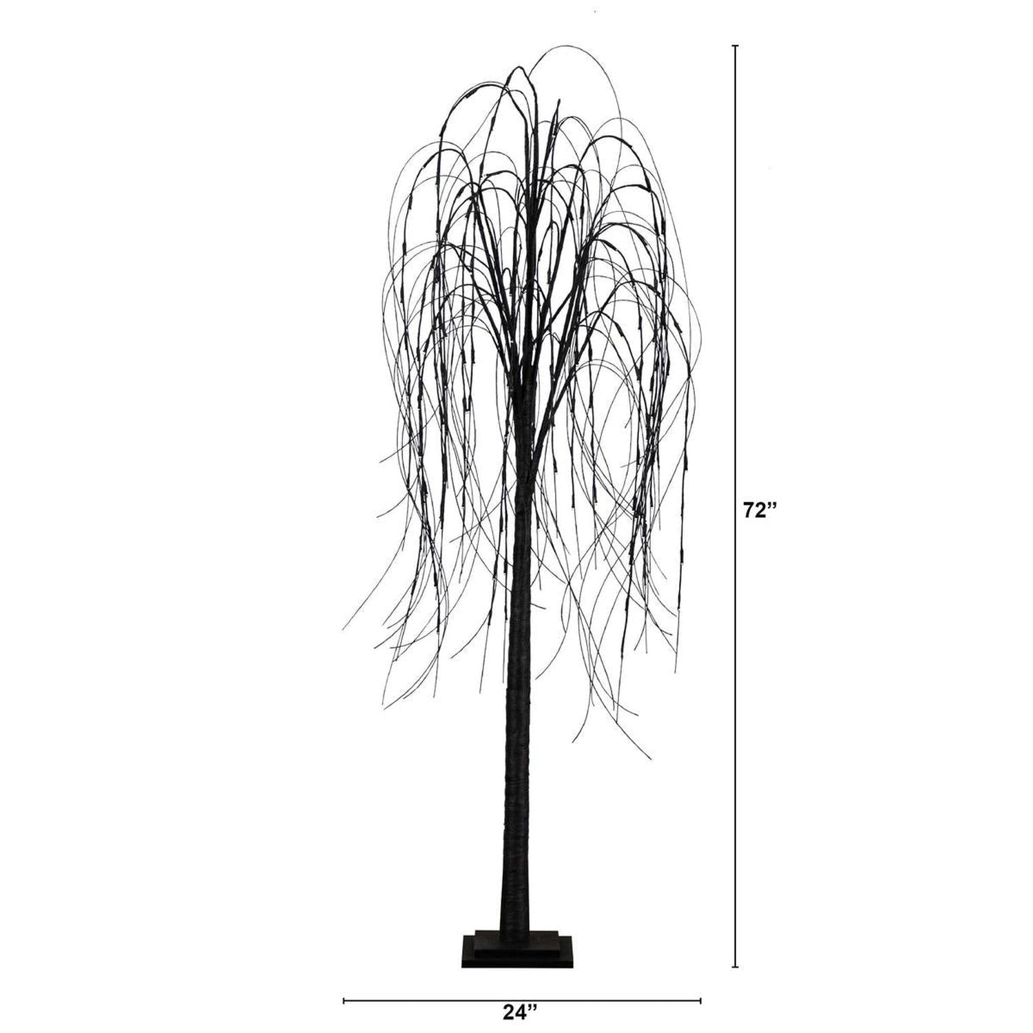 Shop For 6’ Pre - Lit Halloween Black Willow Artificial Tree