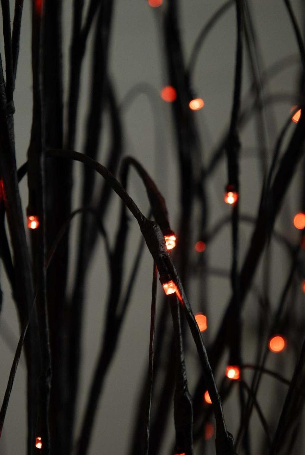 6’ Pre-Lit Halloween Black Willow Artificial Tree