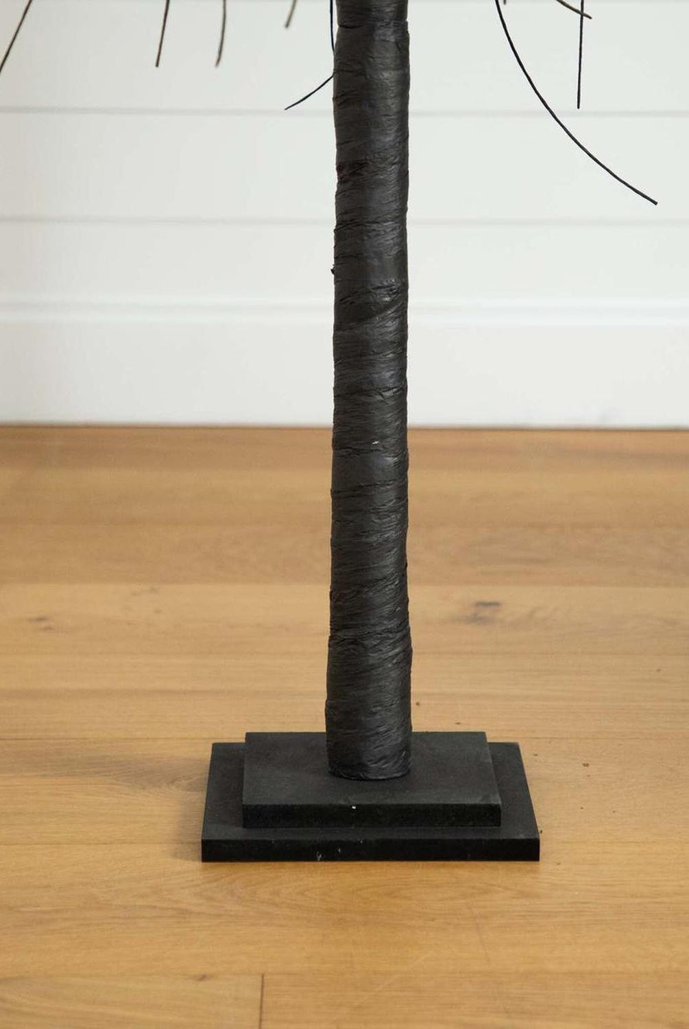 6’ Pre-Lit Halloween Black Willow Artificial Tree