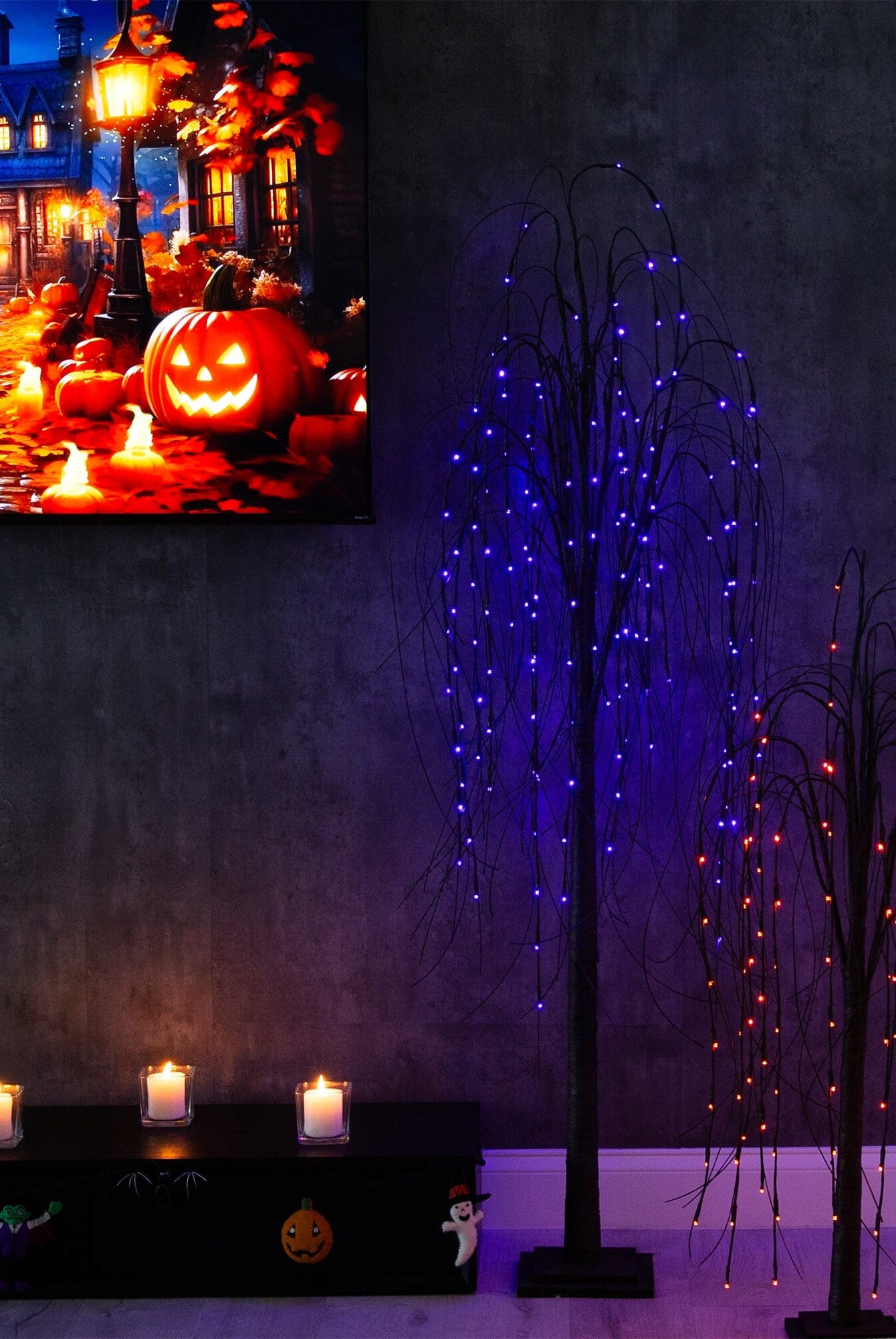 Shop For 6’ Pre - Lit Halloween Black Willow Artificial Tree