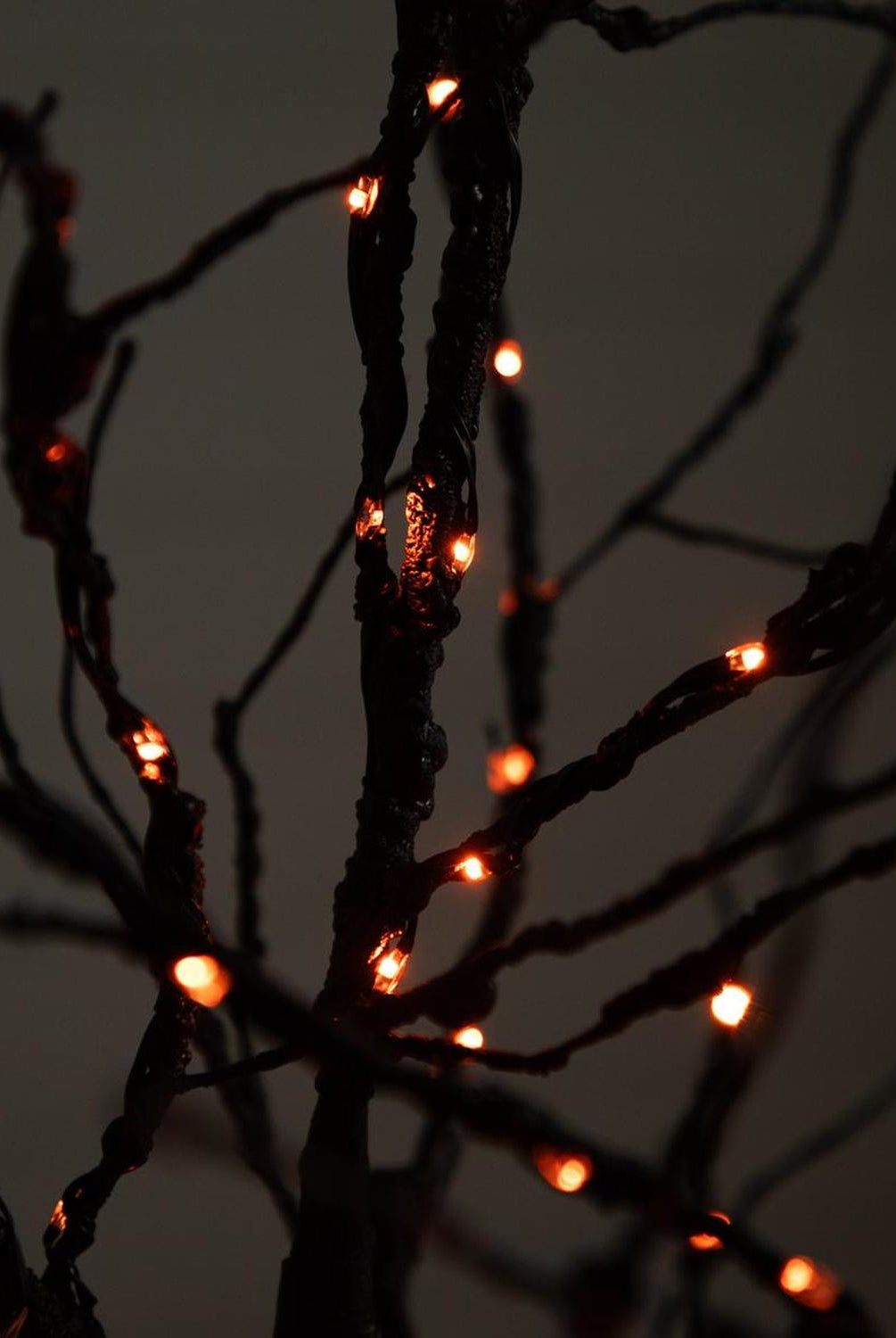 6’ Pre-Lit Halloween Deluxe Black Twig Artificial Tree