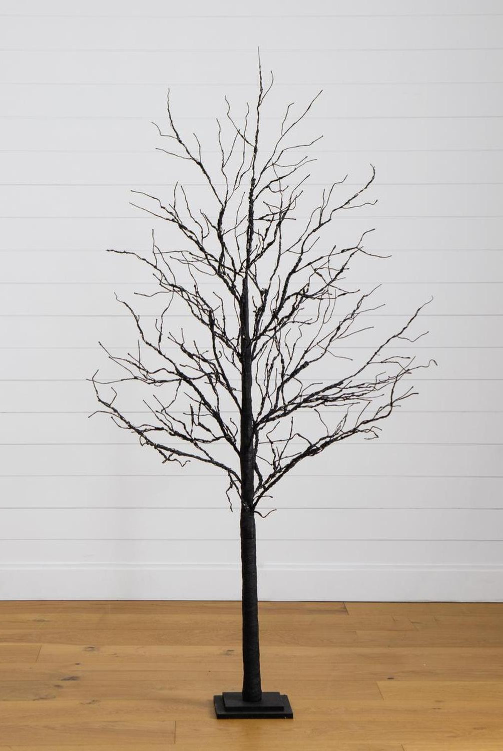 6’ Pre-Lit Halloween Deluxe Black Twig Artificial Tree