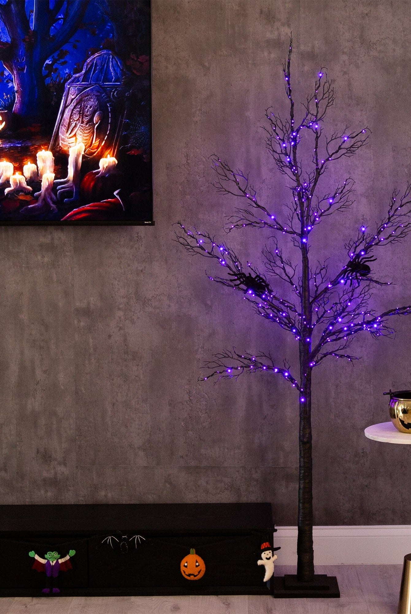 Shop For 6’ Pre - Lit Halloween Minimalist Twig Artificial Tree