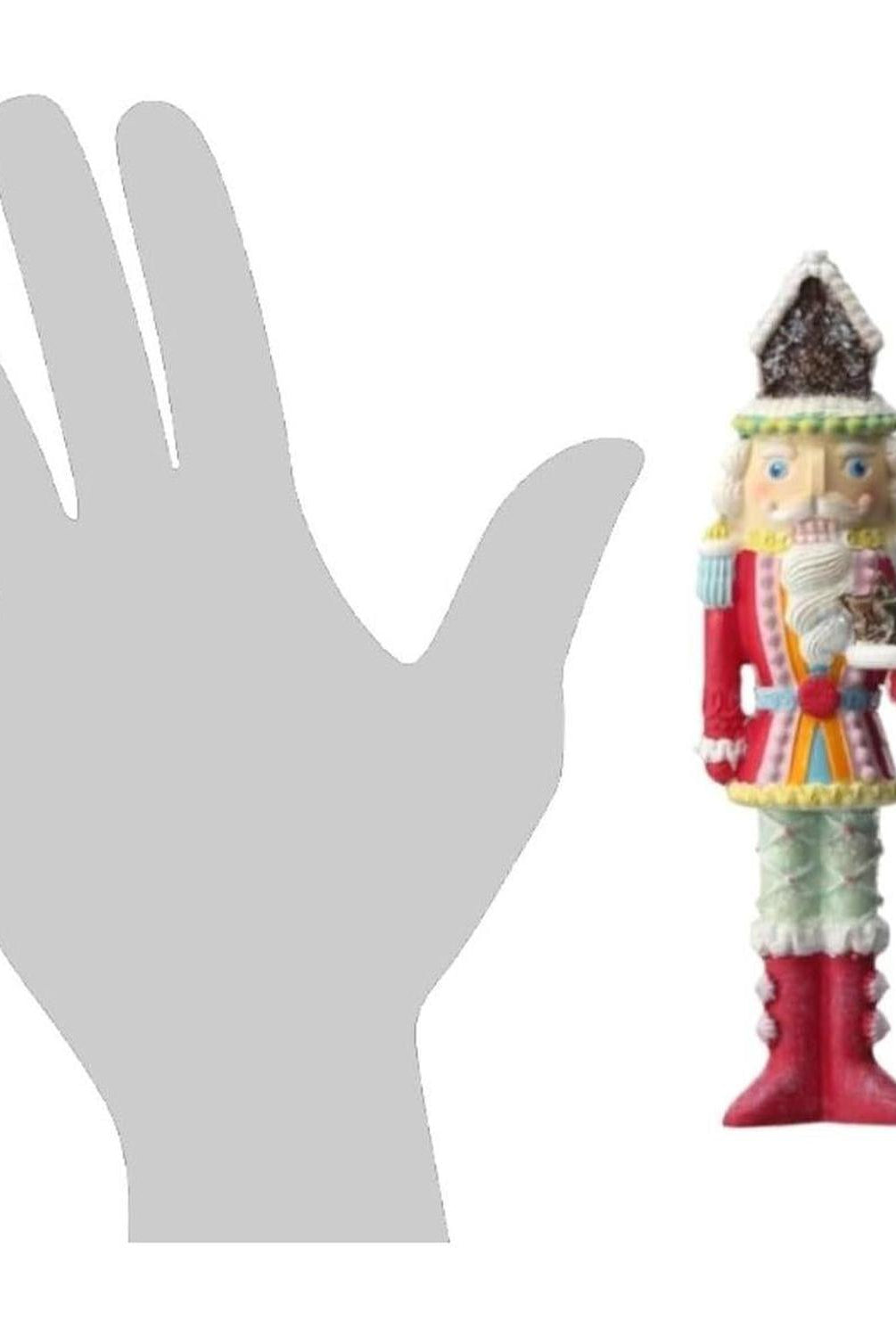 6" Resin Candy Nutcracker w/Cake Ornament