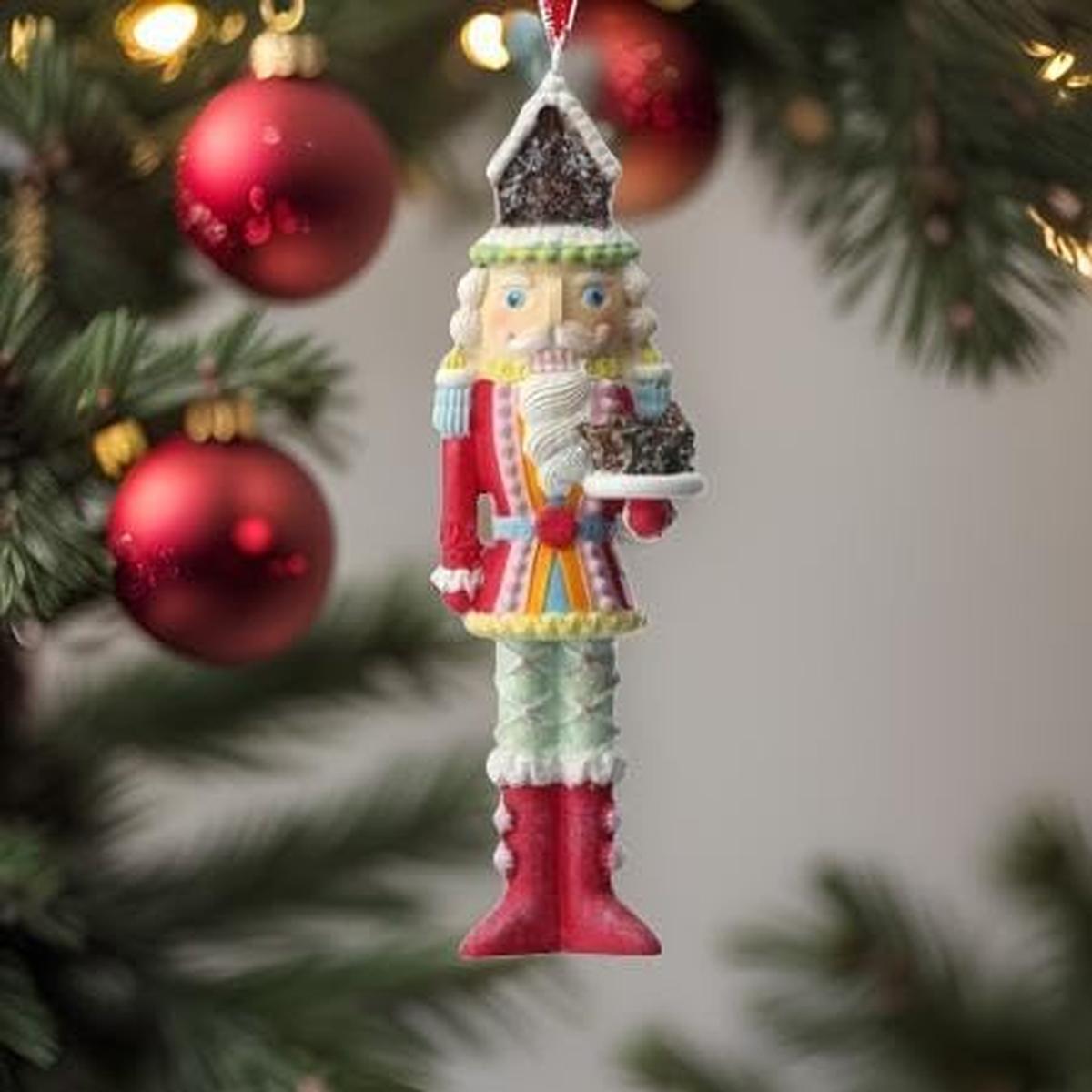Shop For 6" Resin Candy Nutcracker w/Cake Ornament