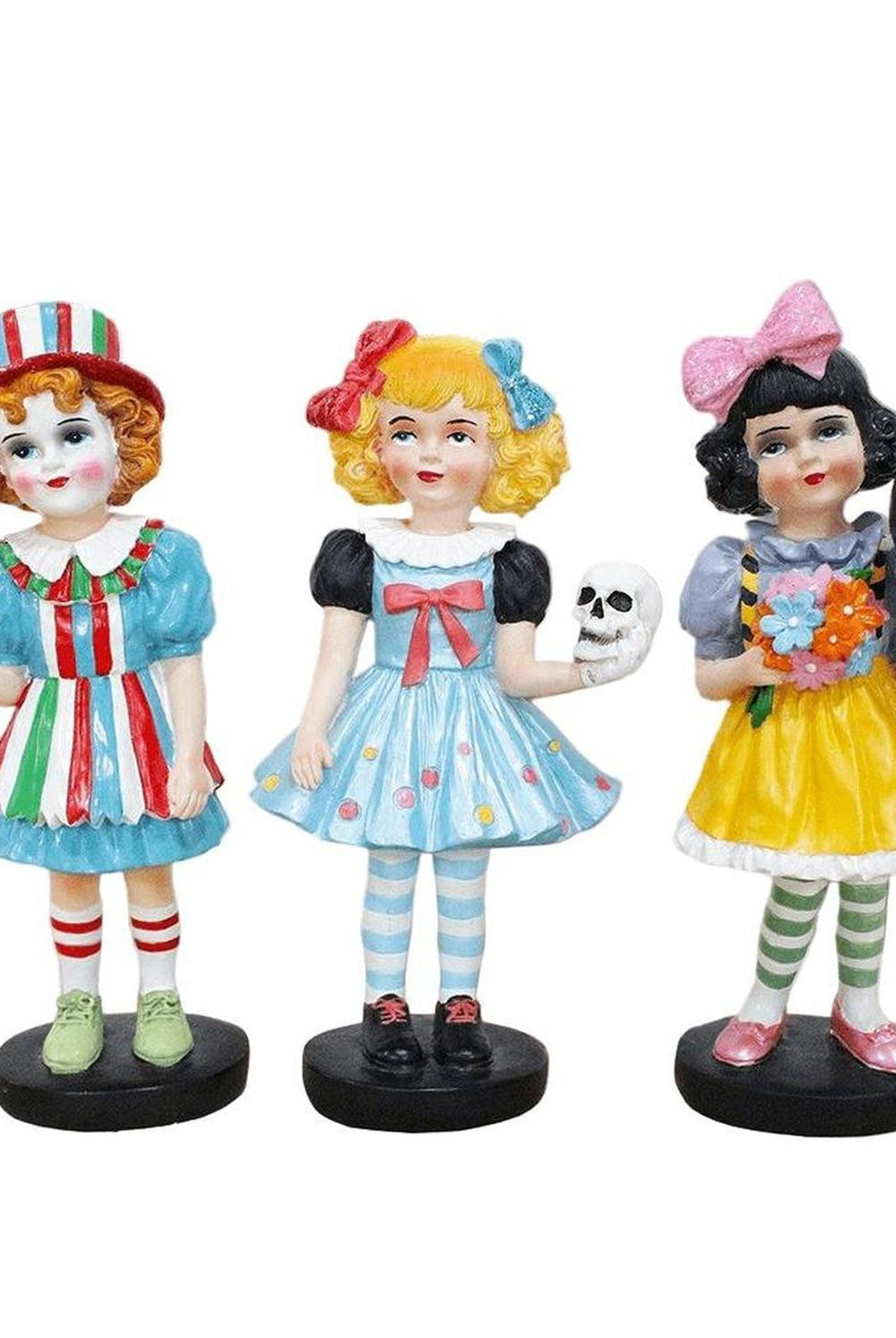 6" Spooky Victorian Girl Figurines (Set of 3)