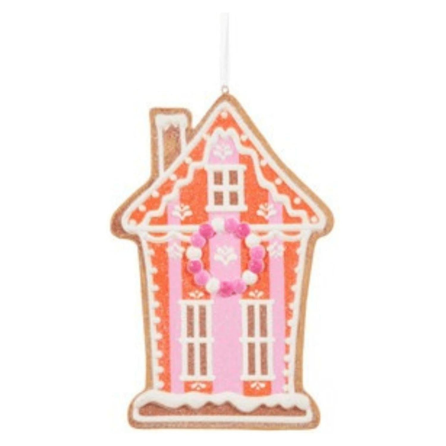 6" Vivid Jolly Gingerbread House Ornament
