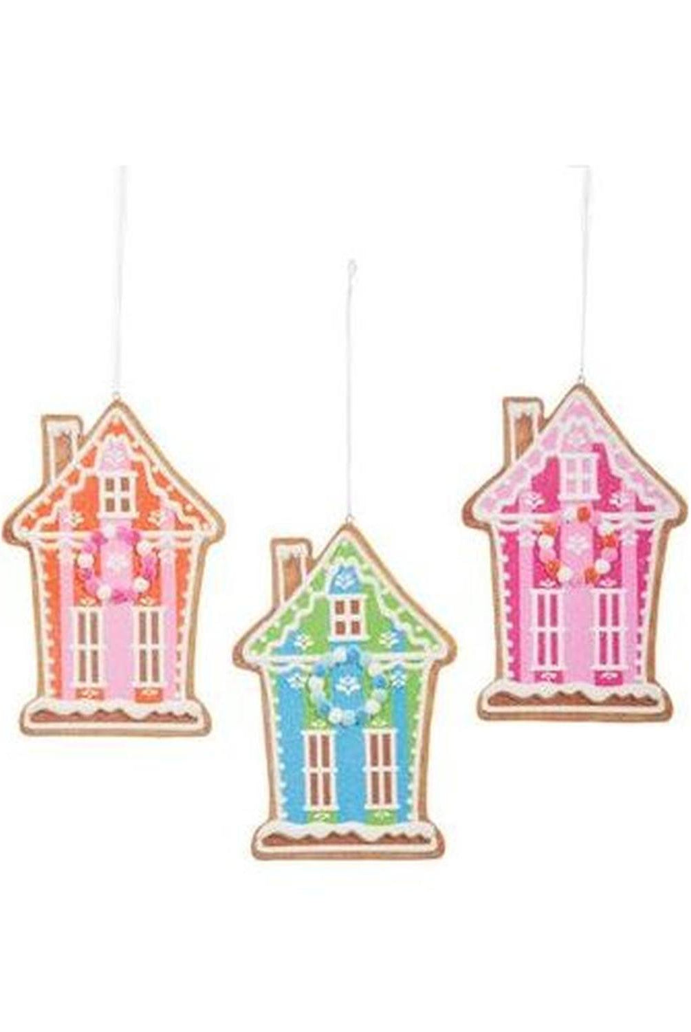 6" Vivid Jolly Gingerbread House Ornament