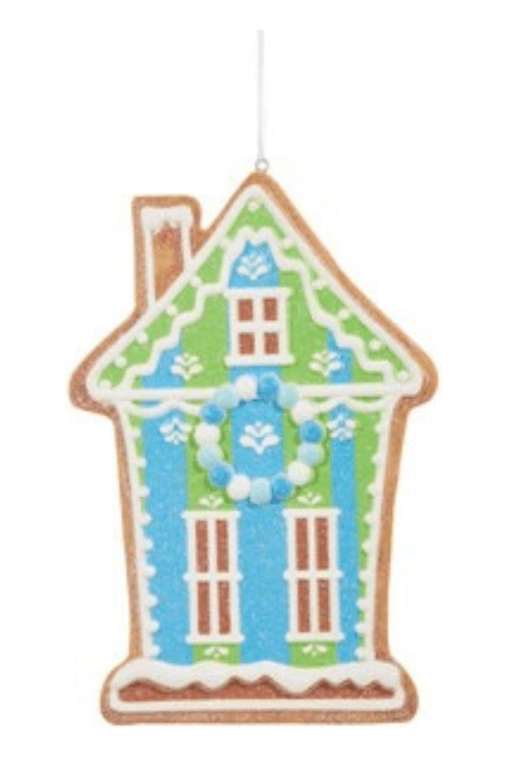 6" Vivid Jolly Gingerbread House Ornament