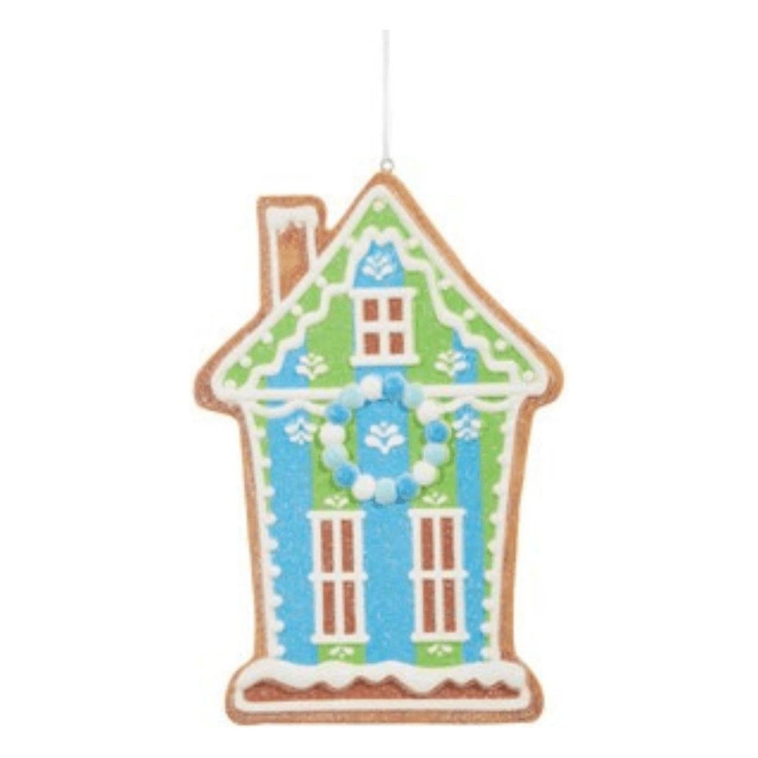 6" Vivid Jolly Gingerbread House Ornament