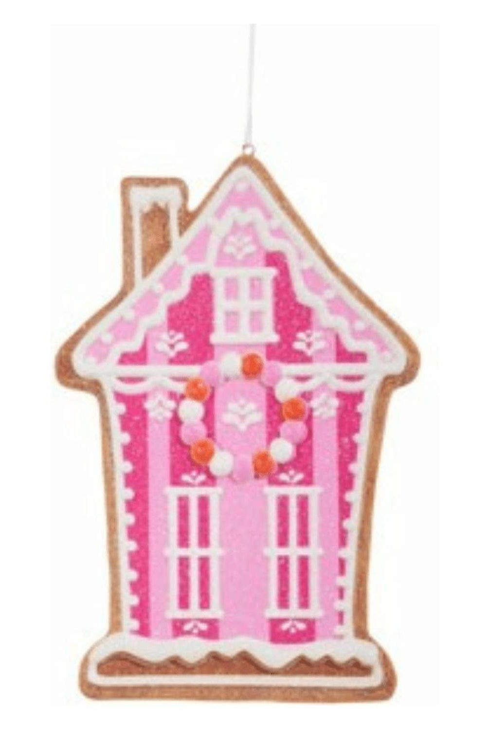 6" Vivid Jolly Gingerbread House Ornament