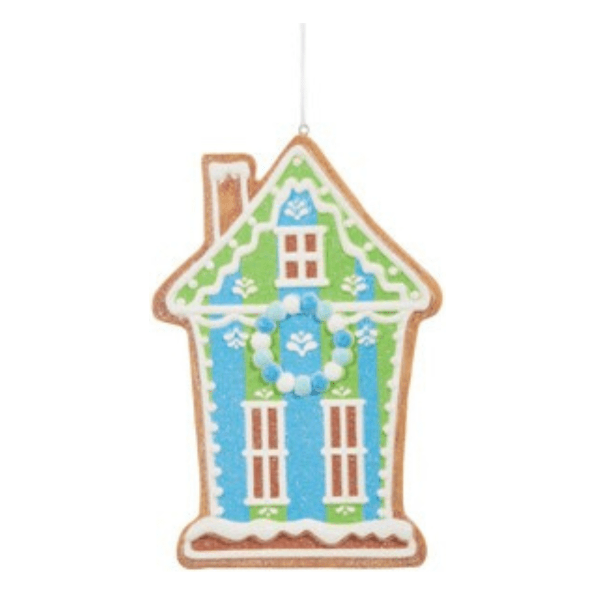 Shop For 6" Vivid Jolly Gingerbread House Ornament