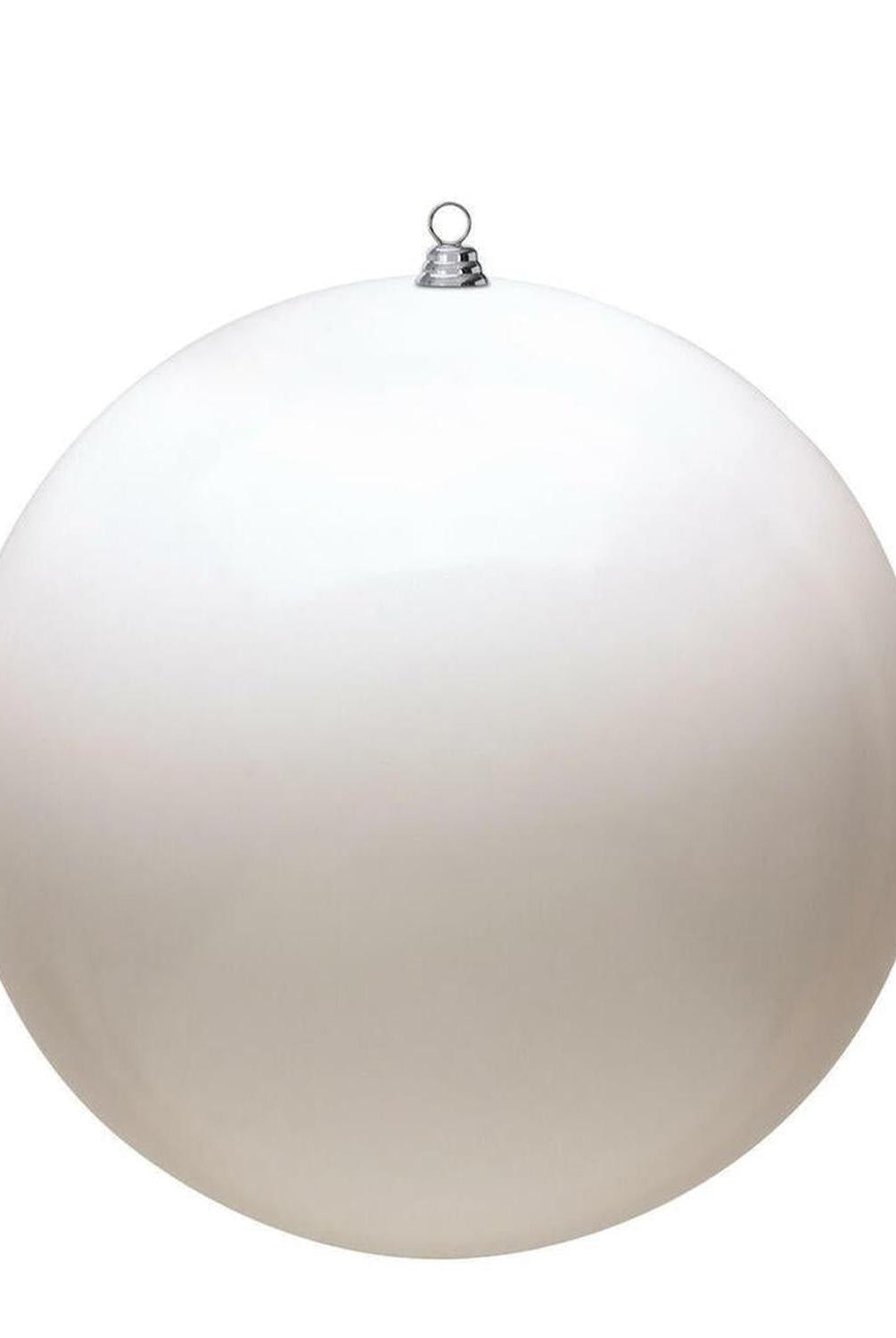 Shop For 6" White Shiny Ball Christmas Ornaments