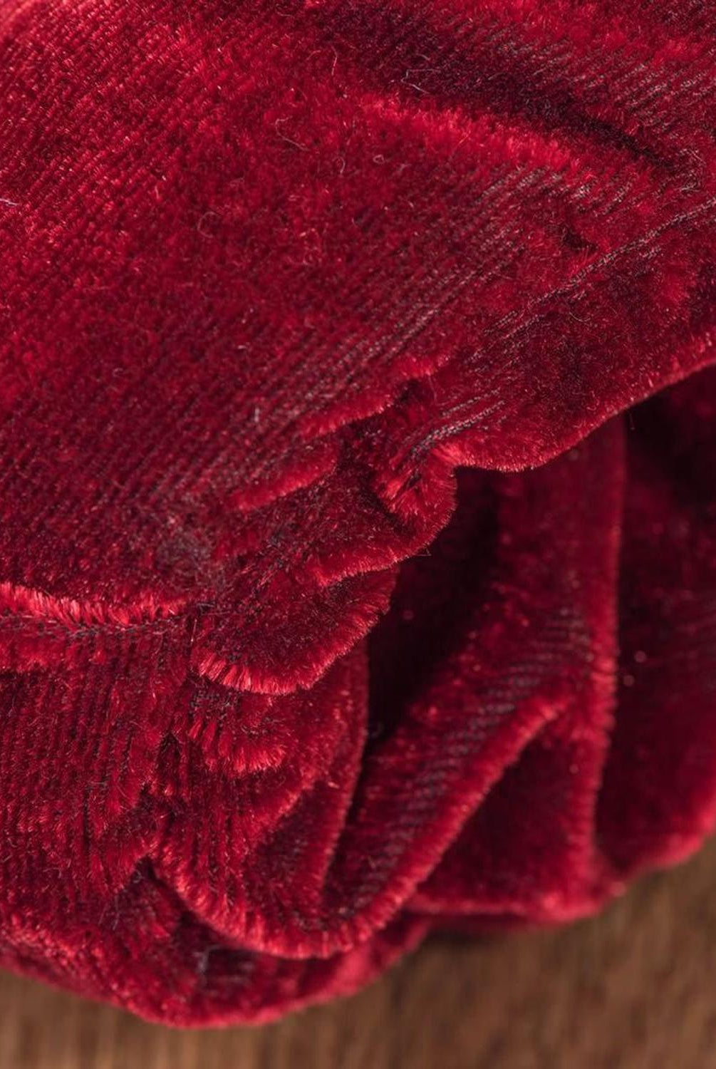60in Plush Wine Velvet Christmas Tree Skirt
