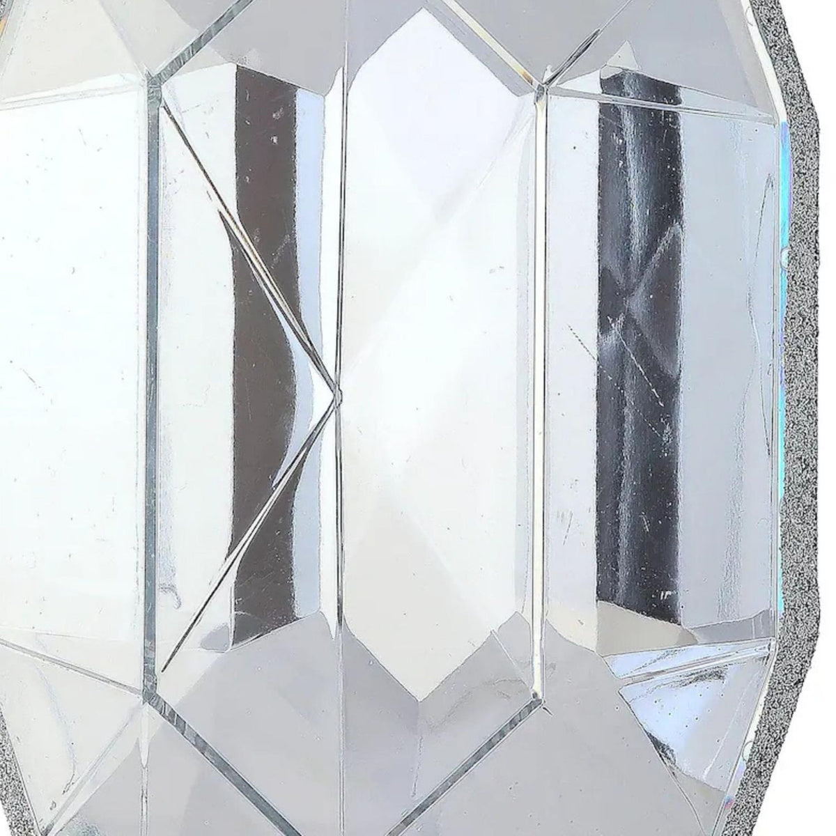 Shop For 6.5" Acrylic Oval Jewel Ornament: Clear