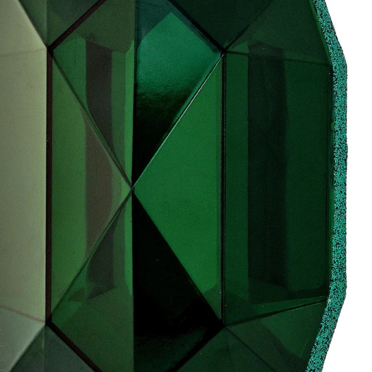 Shop For 6.5" Acrylic Oval Jewel Ornament: Emerald Green