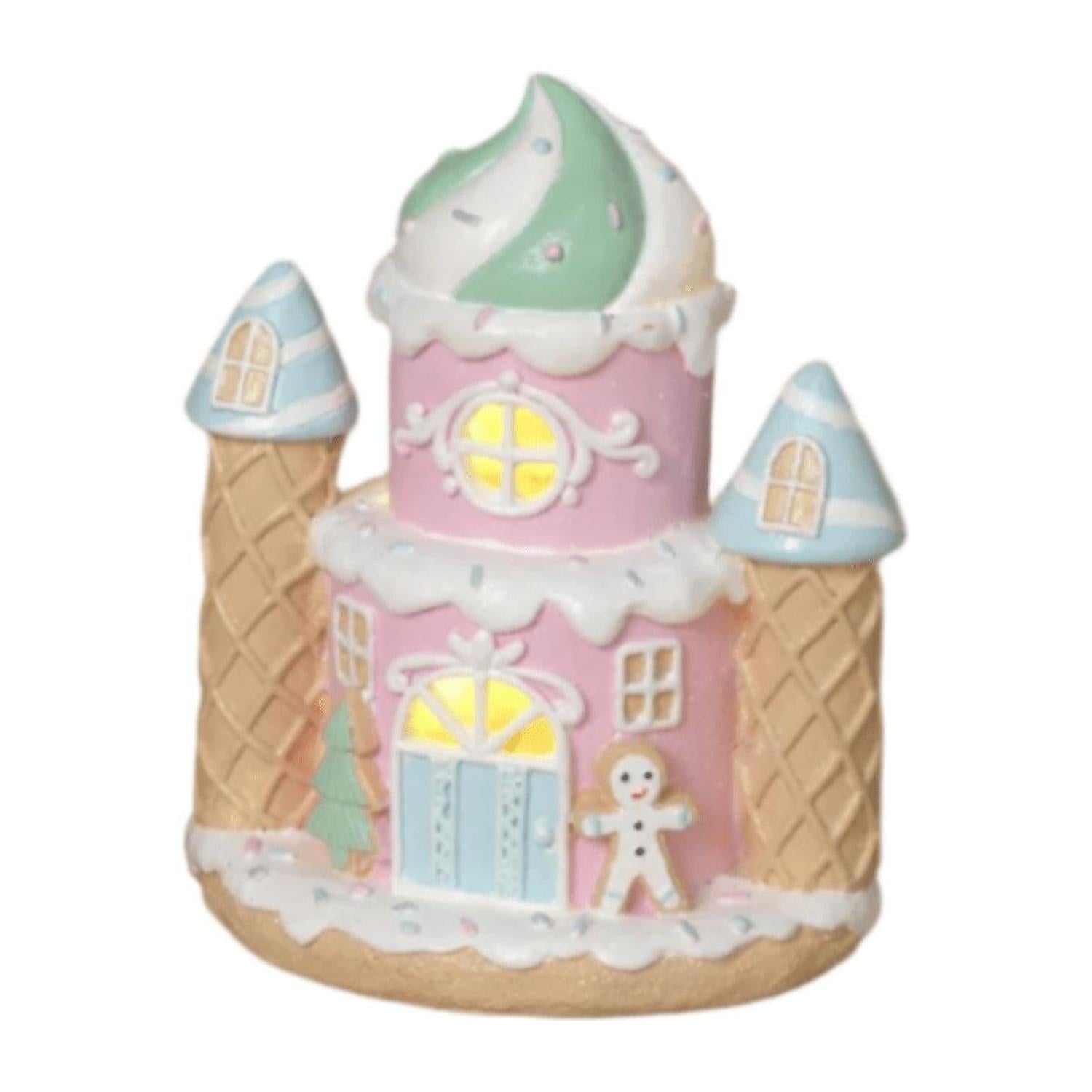 Shop For 6.5" Lighted Resin Holiday Ice Cream House
