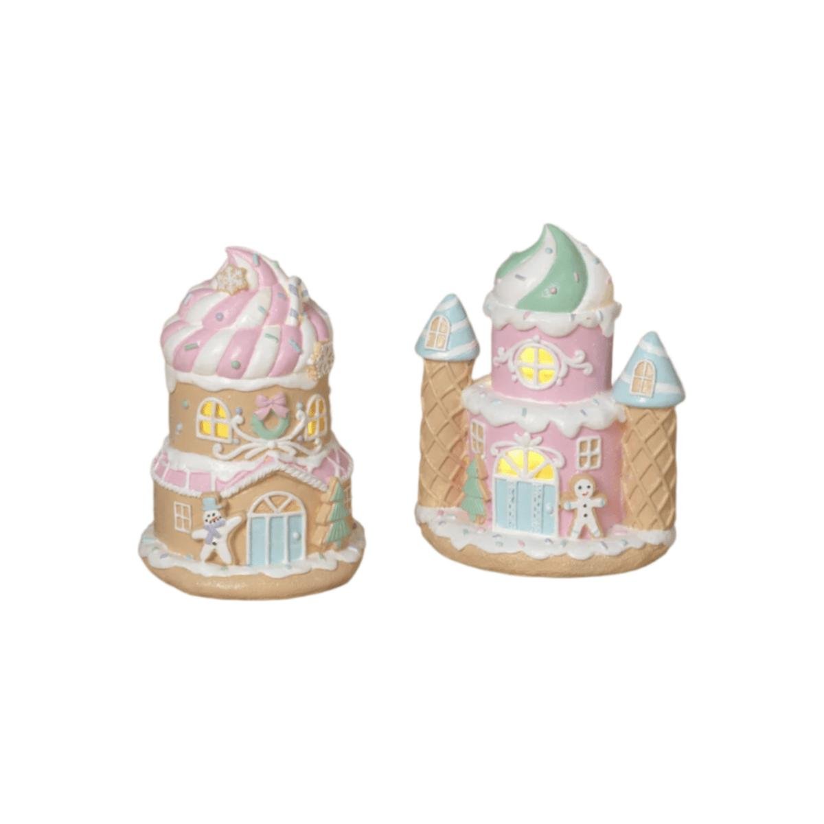Shop For 6.5" Lighted Resin Holiday Ice Cream House