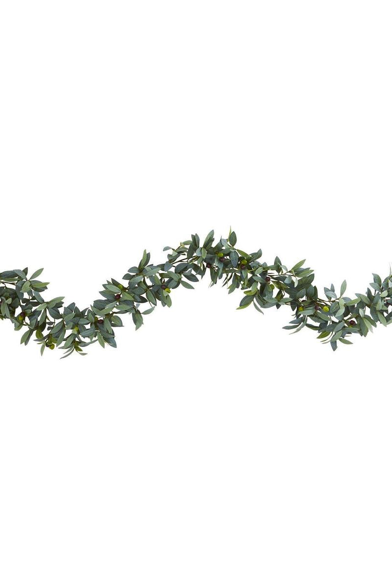 Shop For 6.5’ Olive Artificial Garland