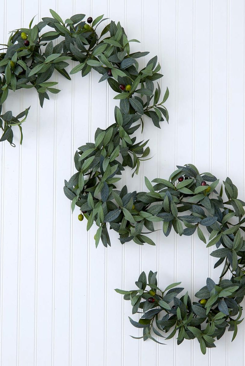 Shop For 6.5’ Olive Artificial Garland