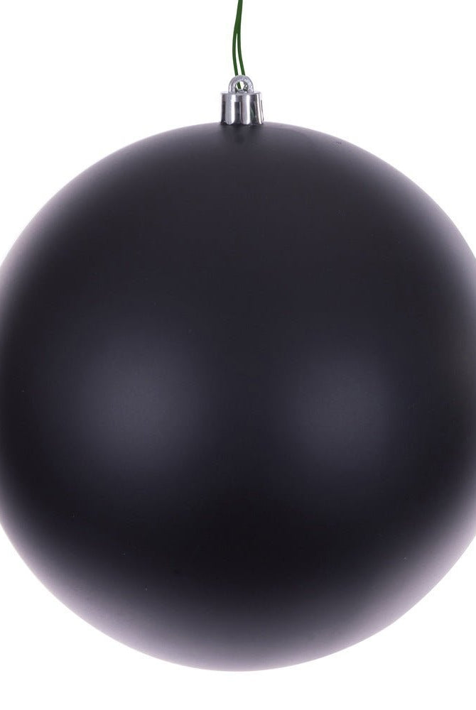 Shop For 6in Black Matte Seamless Ornament Balls (Set of 6)