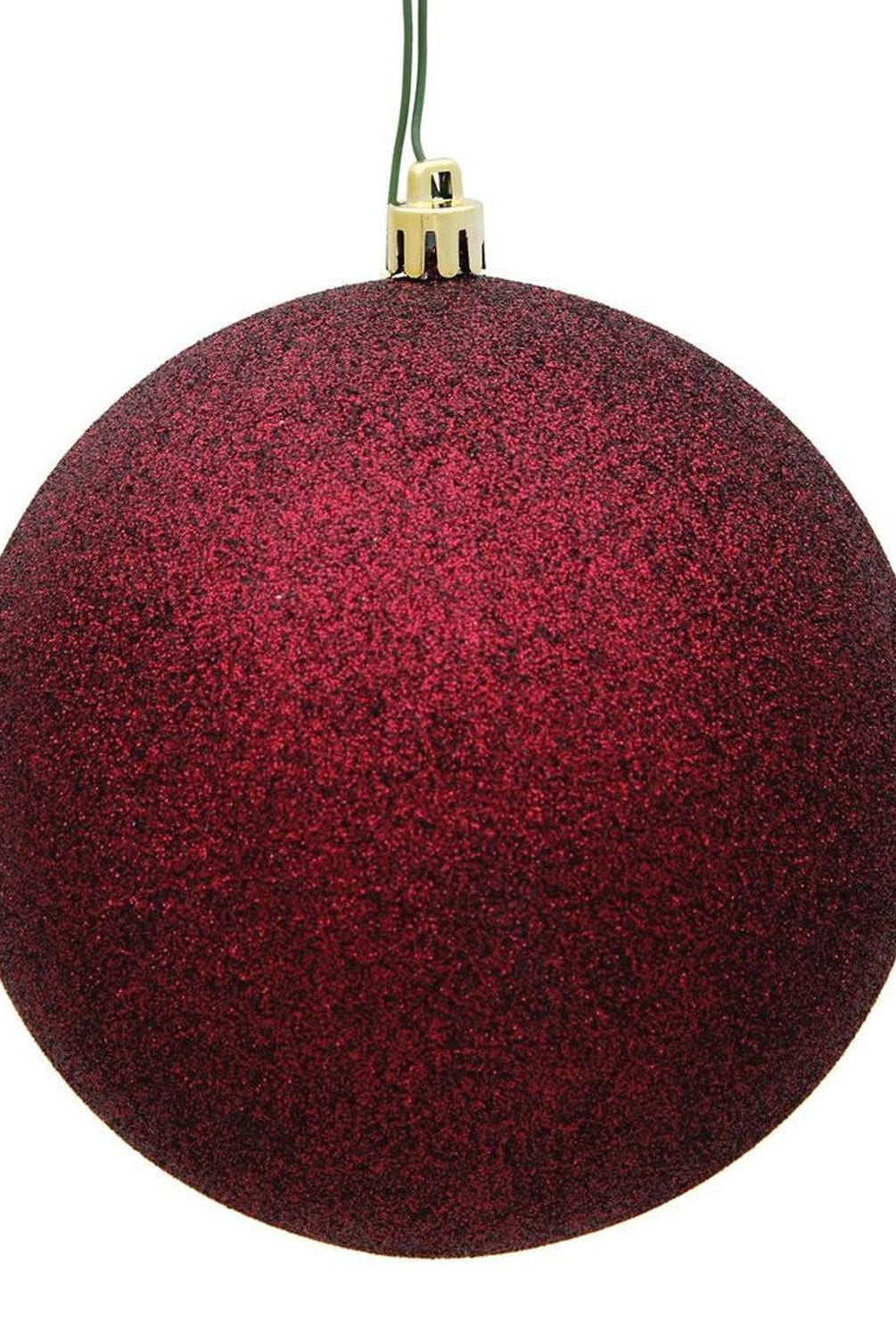 6in Burgundy Christmas Ornament Assortment (Set of 4)