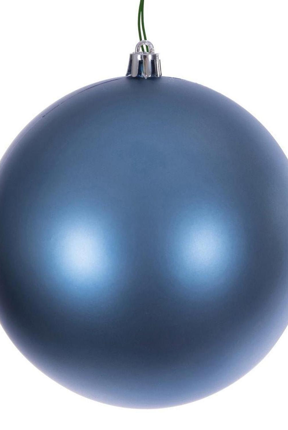 Shop For 6in Denim Blue Matte Ball Ornament (4 pack)