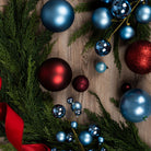 Shop For 6in Denim Blue Pearl Ball Ornament (4 pack)