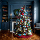 Shop For 6in Denim Blue Pearl Ball Ornament (4 pack)