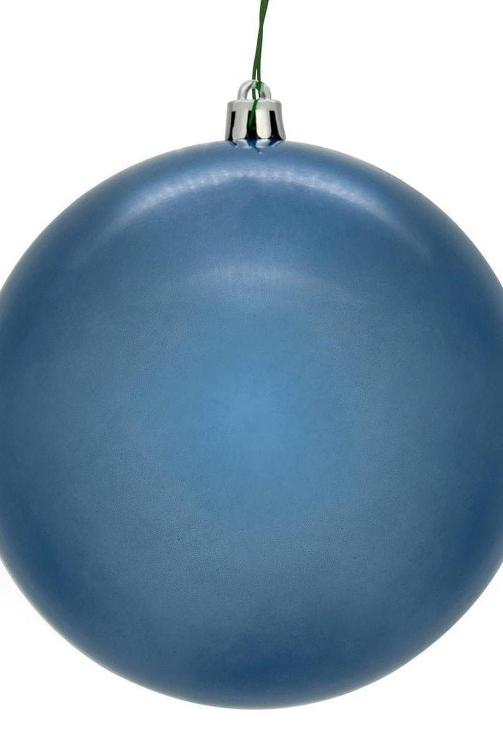 6in Denim Blue Pearl Ball Ornament (4 pack)