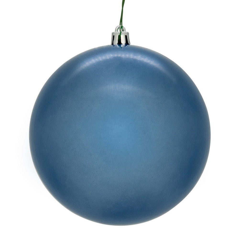 Shop For 6in Denim Blue Pearl Ball Ornament (4 pack)