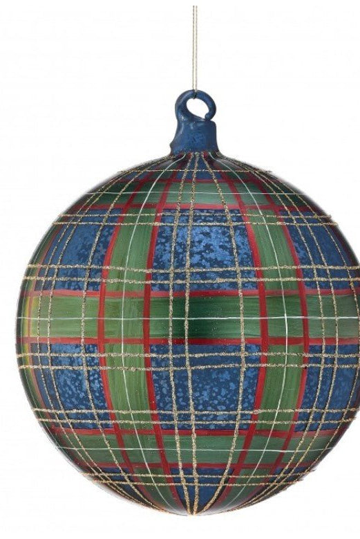 Shop For 6in Green Blue Tartan Plaid Ornament