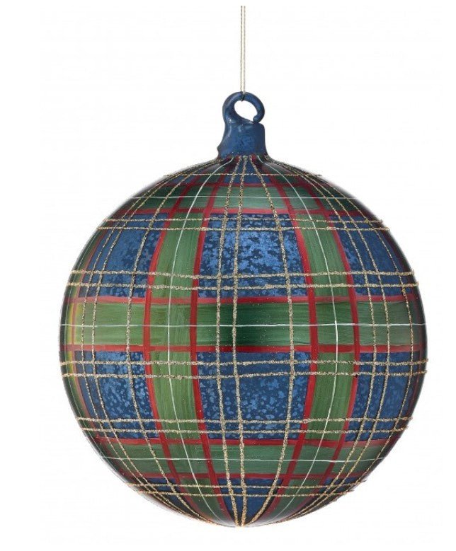 Shop For 6in Green Blue Tartan Plaid Ornament