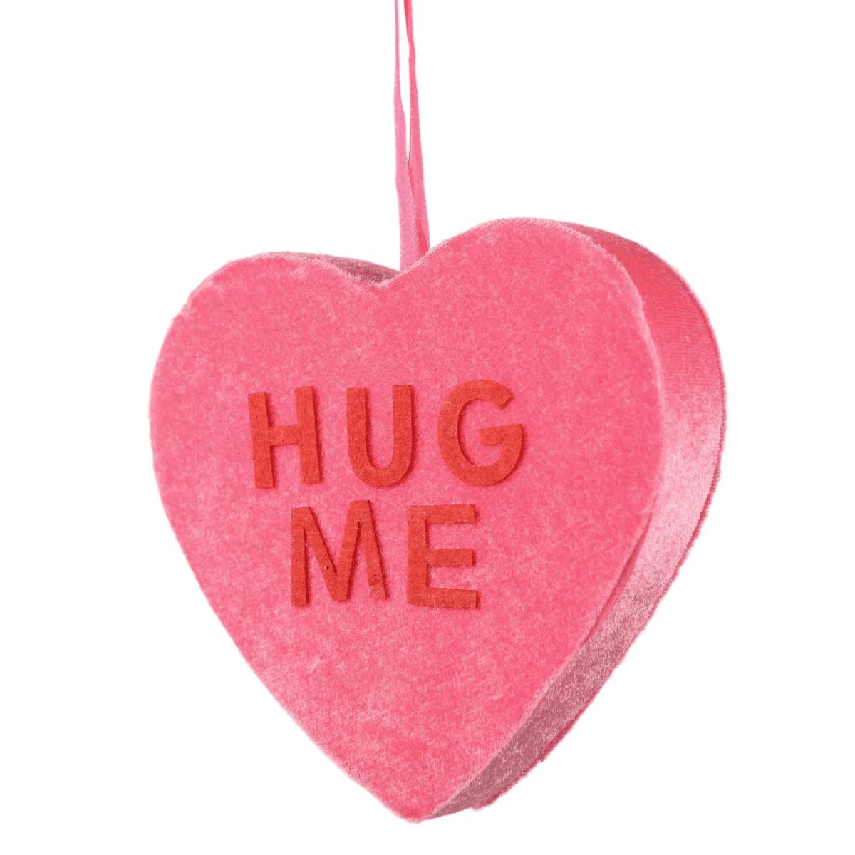 Shop For 6in Hug Me Hanging Heart: Pink