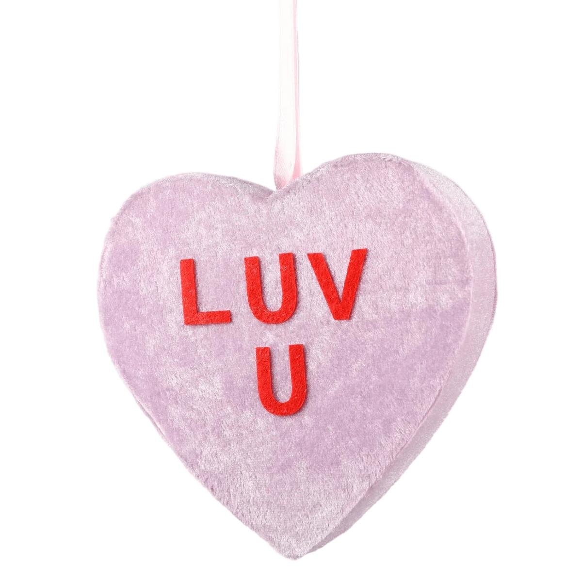 Shop For 6in Luv U Hanging Heart: Lt. Purple