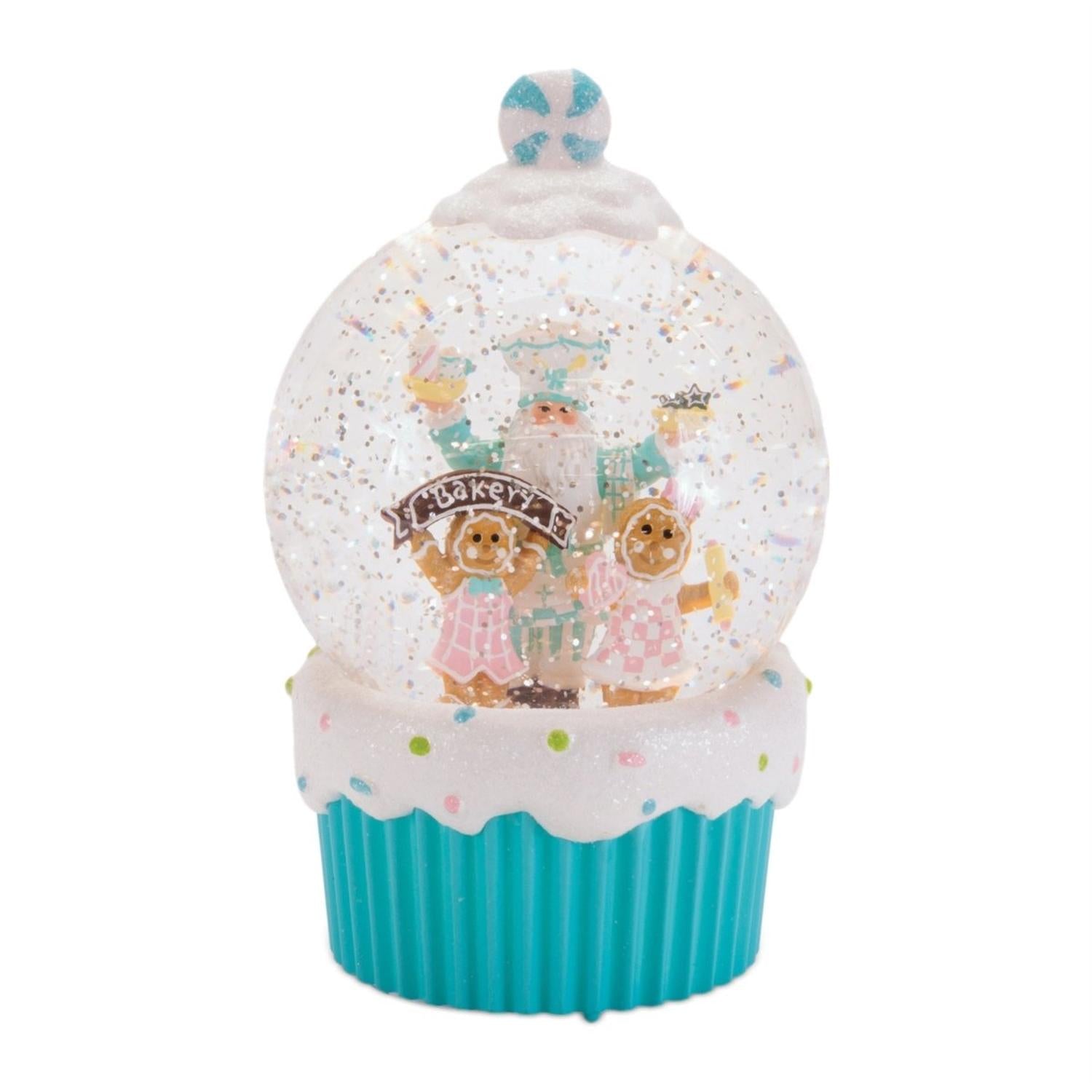 Shop For 7" Cupcake Santa Snow Globe