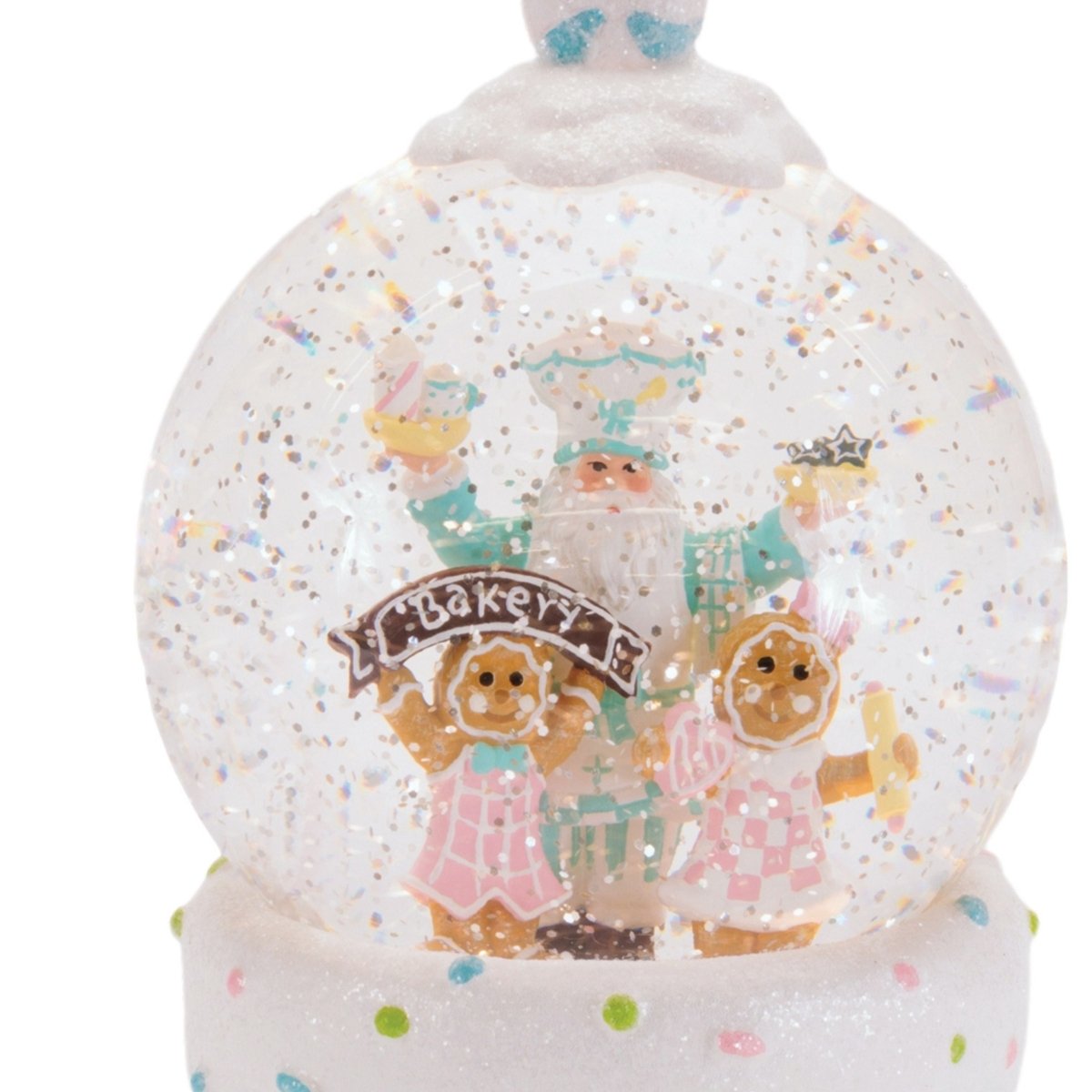 Shop For 7" Cupcake Santa Snow Globe